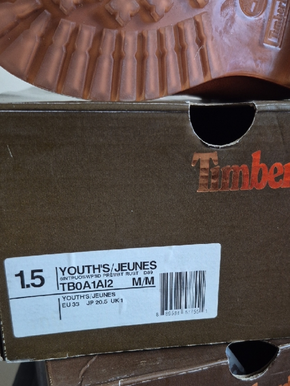 Timberland Kids Rust Orange Suede Lace-Up Boot - Picture 6 of 6